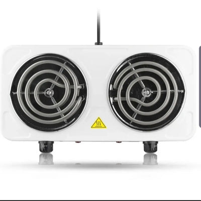 RAF Electric Stove – Dual Coil Burner, Fast Heating & Easy-To-Clean Portable Cooktop